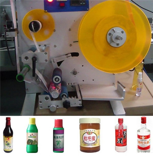 Round bottles semi automatic desktop labeling machine semi automatic with optional date coding expiry number printing function manual labeler equipment non-sticker labels