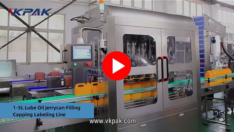 5L Lubricating Oil F-Style Bottle Filling Line