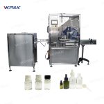 Automatic E-Cigarette Liquid Oil Bottle Filler Plugger Capper Machine