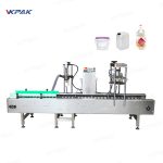 Automatic Linear Bucket Peanut Butter Weighing Filling Capping Machine