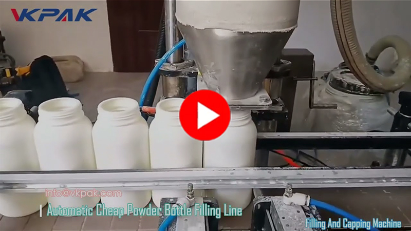 Automatic Low Cost Powder Bottle Filling Machine