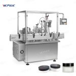 Automatic Rotary Cosmetic Cream Jars Filling Sealing Screw Capping Line