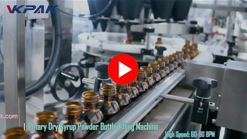 Automatic Rotary Powder Bottle Filling Machine