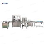 Automatic Small Cosmetic Bottles Filling Plugging Capping Labeling Line