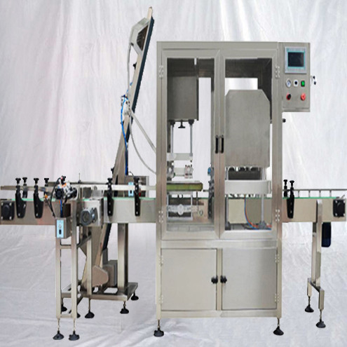 Механичка машина за автоматско вклучување на вакуум со три глави стаклени тегли