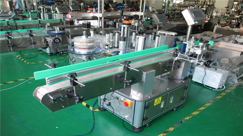 Automatic small cosmetic bottles filling plugging capping labeling line