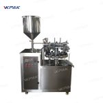 Collapsible Aluminum Metal Tubes Filling Sealing Machines Semi Automatic