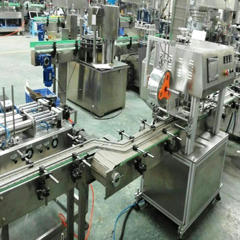 cream jars rotary filling sealing screw capping line customizable automatic filler equipments for cosmetic industry