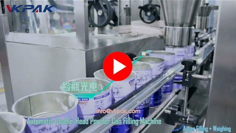 Double Head Powder Bottle Filling Machine