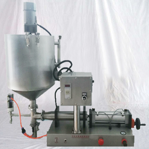 Heated mixer filler semi automatic honey pepper sauce thermostatic heating mixing filling equipment