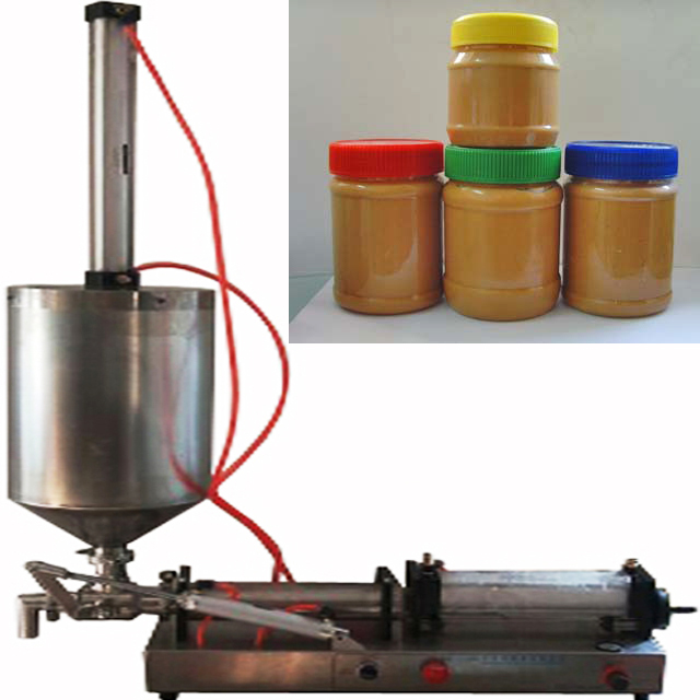High viscosity sticky materials peanut butter honey filling machine1