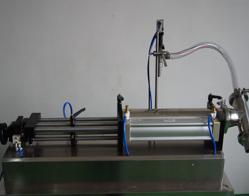 Màquina d'ompliment de líquids horitzontals equip de farciment de líquids semiautomàtics totalment pneumàtics per a xampú