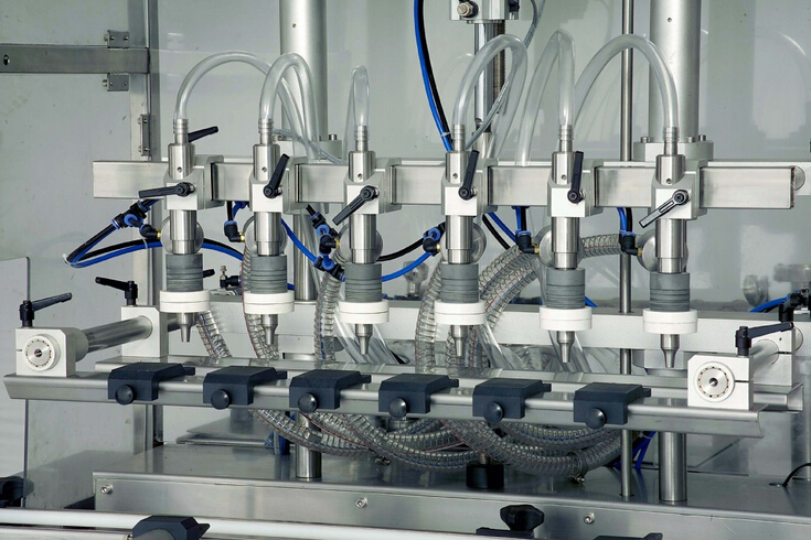 Linear liquid foamy glass bottles overflow filling machine automatic jars filler equipment3