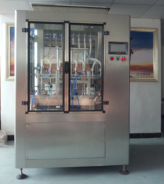 Linear liquid foamy glass bottles overflow filling machine automatic jars filler equipment7