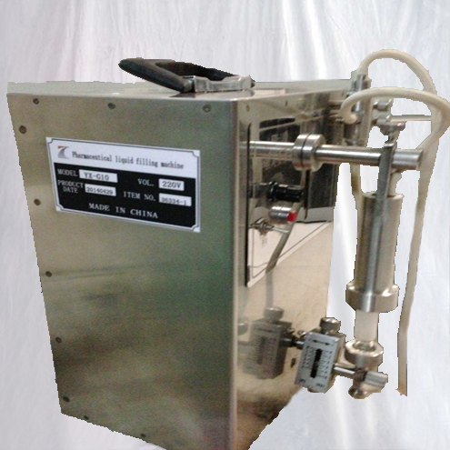 Geriamojo skysčio ampulės buteliukų buteliukų tirpalų pildymo mašina maža stalviršio tipo laboratorija naudoja kiekybinę cheminių vaistinių užpildų įrangą