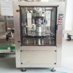 ROPP wine glass bottles capping machine aluminum caps screw capper equipment with protective chamber inline cap chuck system