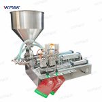Semi Automatic Pneumatic Stand Up Bag Juice Cream Filling Machine