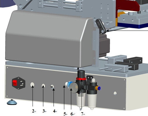 Spout Bags Plastic Bag Labeling Machine Semi Automatic For Flat Surface