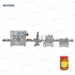 Thick Sauce Tomato Cream Glass Jars Bottles Filling Vacuum Capping Line