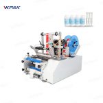 Semi Automatic Tabletop Pesticide Chemical Round Bottles Labeler Machine