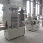 Automatic Angle Neck Bottle Filling Capping Line For Corrosive Liquid