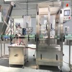 Automatic Rotary Food Glass Jars Double Heads Vacuum Capping Machine