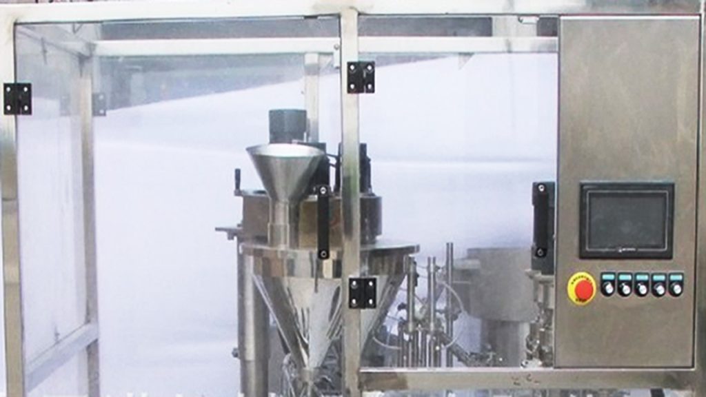 Automatic Rotary Milk Pharma Powder Filling Capping Machine - VKPAK