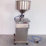 Cream filling machine semi automatic vertical lotion sauce filler equipment