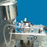 Food sauce high viscosity liquid filling machine with handheld nozzles portable filling heads semi automatic pneumatic filler equipment