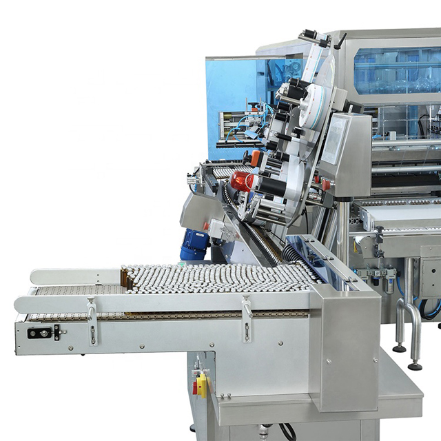 High-speed-automatic-small-bottle-round-labeler feeding syst