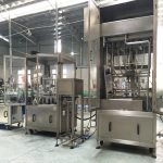 Linear Glass Bottles Washing Filling Capping Labeling Machine For Oil