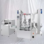 Liquid Small Bottle Filling Capping Labeling Machine With Unscrambler