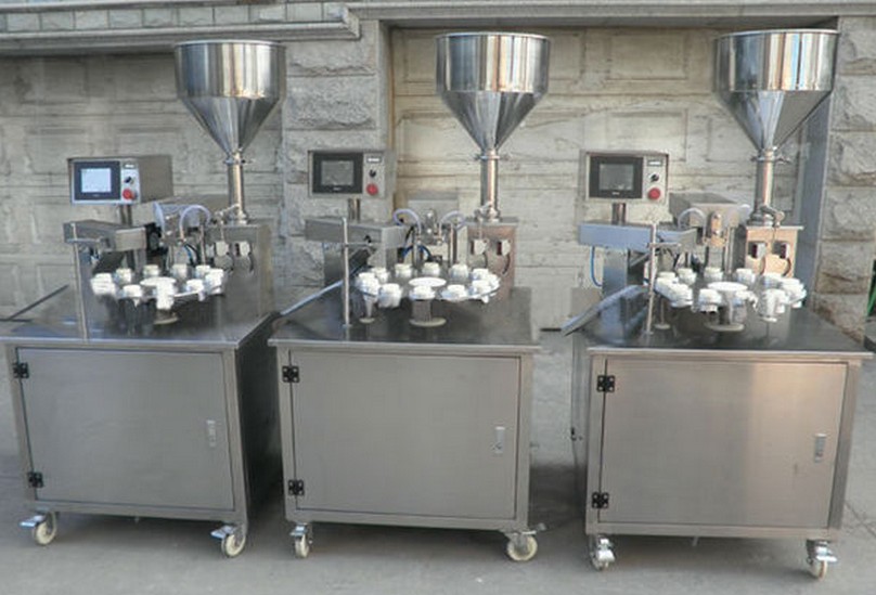 rotary tubes filling ultrasonic sealing machines semi automatic