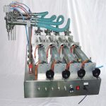 Semi Automatic 4 Heads Horizontal Liquid Dishwashing Filling Machine
