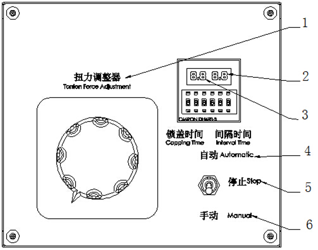 operation panel function for screw capping machinery.jpg