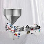 Semi Automatic Pneumatic Oil Liquid Cream Filling Equipment With Hopper