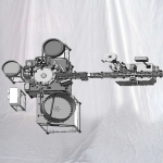 Small Test Tubes Filling Capping Machine With Horizontal Sticker Labeller