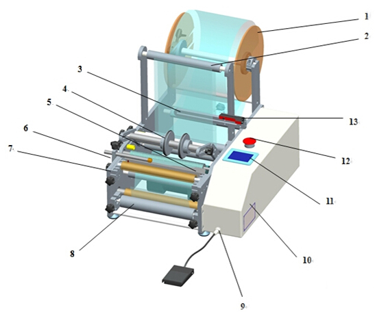 for eran semi automatic tubes labeling machine syringe with