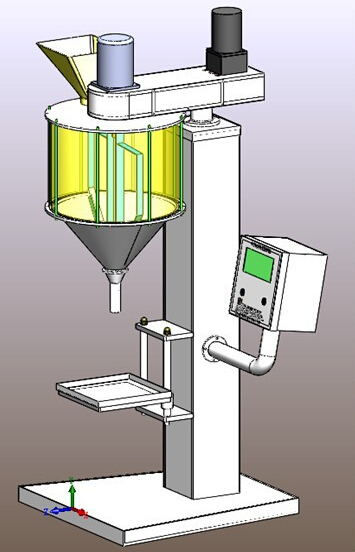 CAD illustration of powder filling machine drawing illustration for filler.jpg