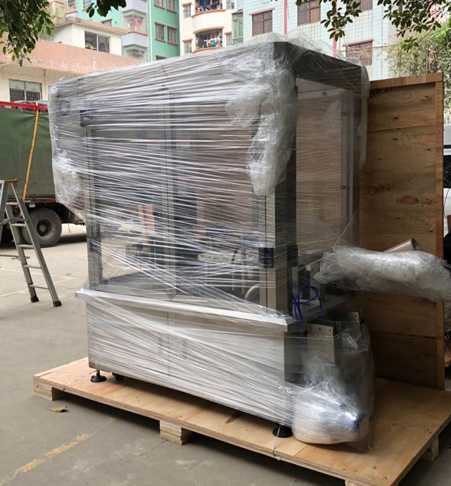 cream jars capping machine in wooden case